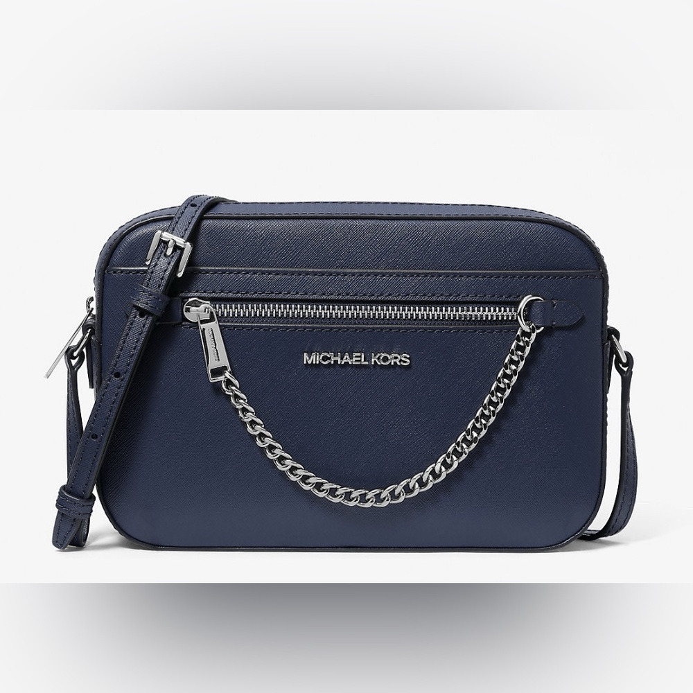 NWT - Michael Kors Jet Set Large Saffiano Leather Crossbody Bag